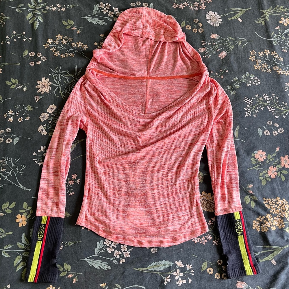 Free People Movement Long Sleeve Top / Hoodie Coral L